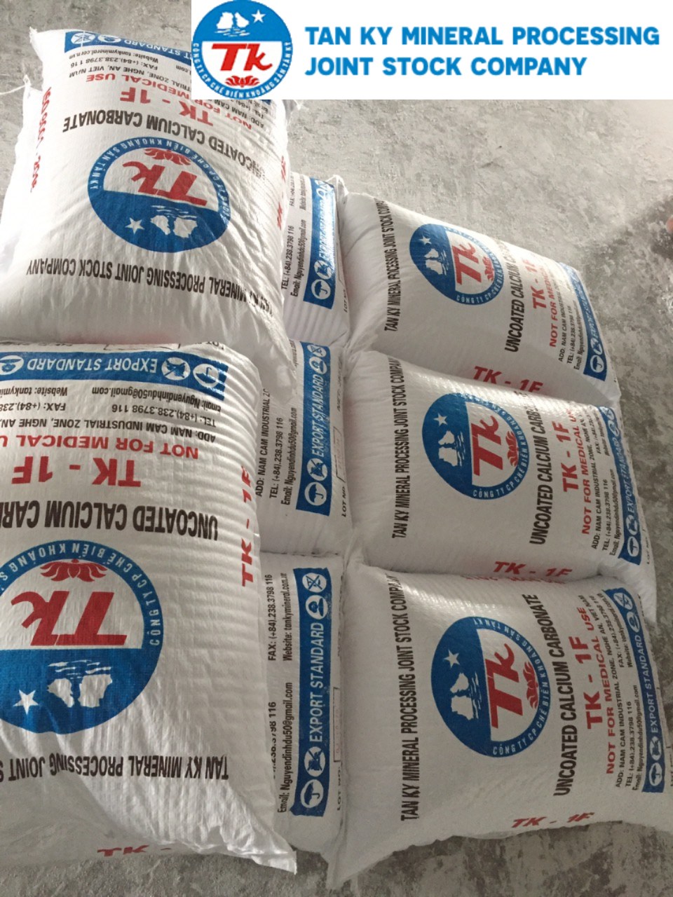 Calcium carbonate powder CaCo3 - Tan Ky mineral